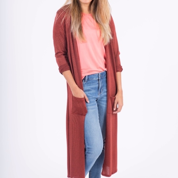 Agnes & Dora | Firenze Rust Lightweight Duster NWT - Picture 1 of 5